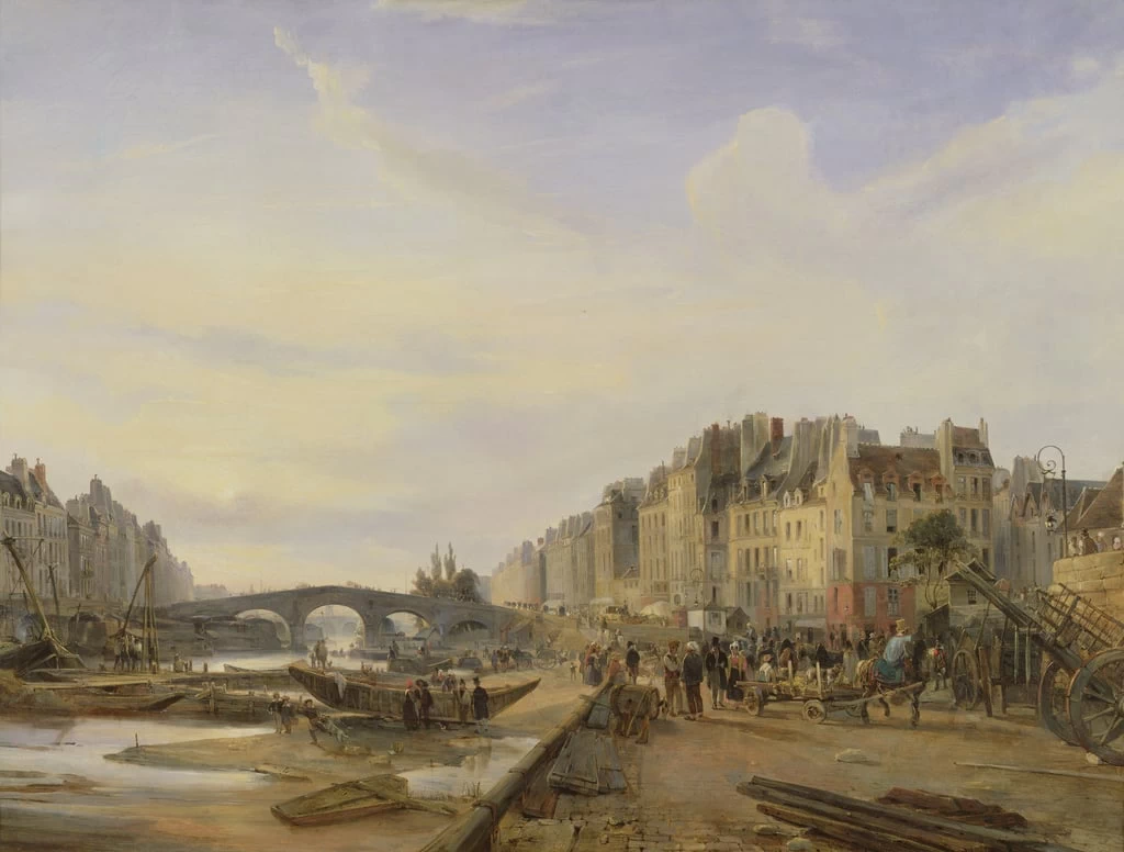 Port Marie e il Quai Saint - Paul, Musee de la Ville de Paris, Musee Carnavalet, Paris